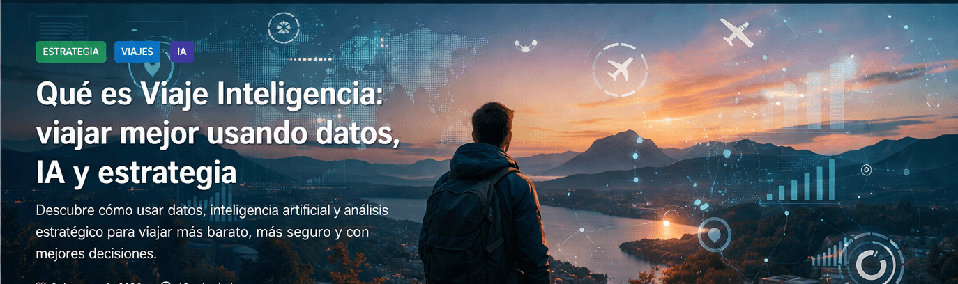 Qué es Viaje Inteligencia: viajar mejor usando datos, IA y estrategia